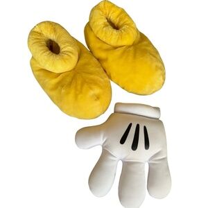 Mickey Mouse Plush costume hand and slippers - adult small